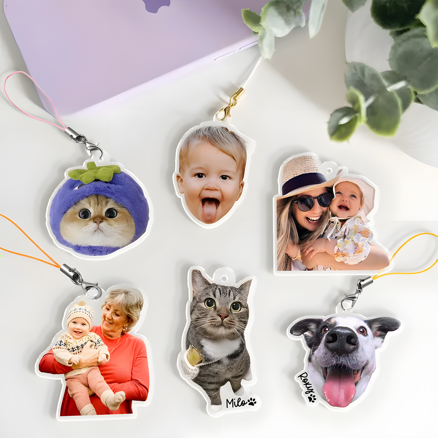 Pairsona Personalized Photo Keychain - Custom Gift for Loved Ones
