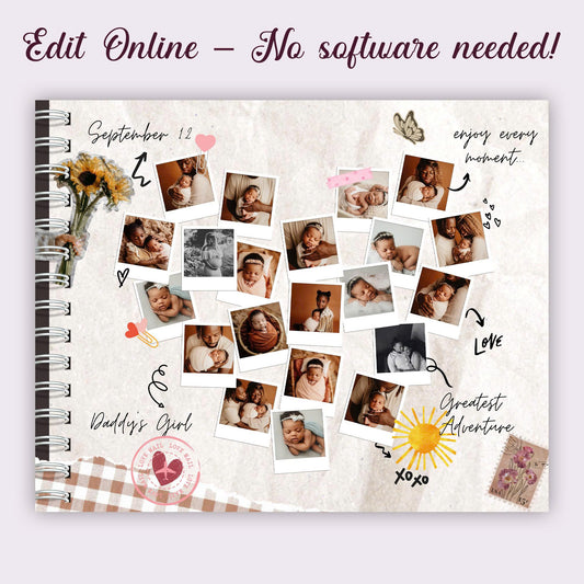 PAIRSONA 10 Pages Digital Scrapbook Template (FREE If You Buy One of Our Product)