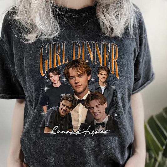 Personalized Cotton Washed Tee - Custom Text & Photo T-Shirt