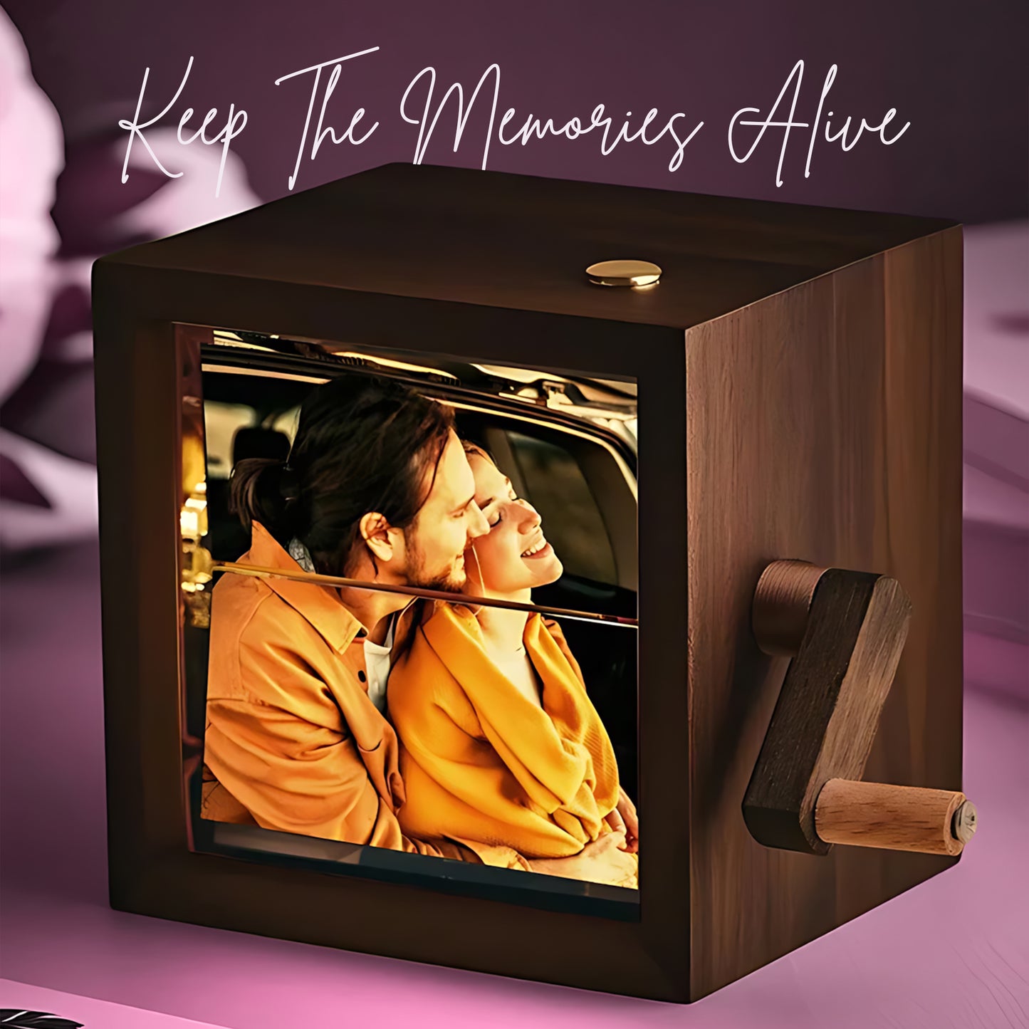 PAIRSONA [FREE GIFT INCLUDED] Customized Photos Flipbook Frame Box (With Light)