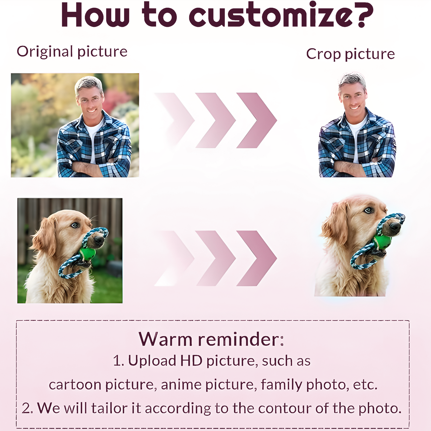 Pairsona Personalized Photo Keychain - Custom Gift for Loved Ones