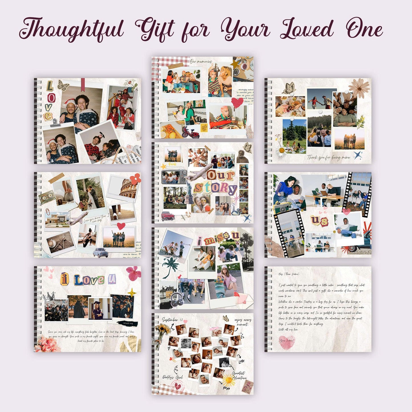 PAIRSONA 10 Pages Digital Scrapbook Template (FREE If You Buy One of Our Product)