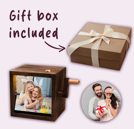 PAIRSONA [FREE GIFT INCLUDED] Customized Photos Flipbook Frame Box (With Light)